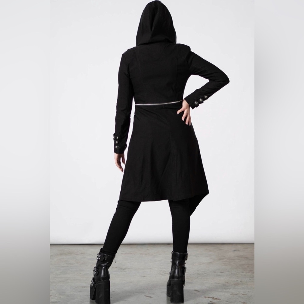 NWT Killstar The Watcher Coat Jacket Black Size XXL - Picture 5 of 16